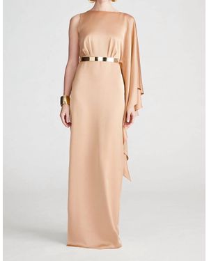 Halston Rhiannon Gown - Natural