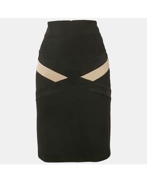Roberto Cavalli Jersey Pencil Skirt - Black