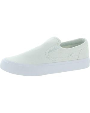Dc Trase Canvas Lifestyle Skate Shoes - White