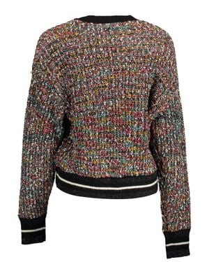 Desigual Enigmatic Sweater With Contrasting Details - Black