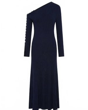 Anna Quan Noah One-Shoulder Dress - Blue
