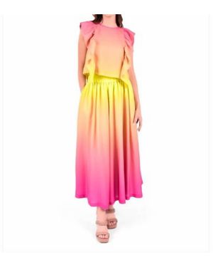 Emily Mccarthy Ruby Ruffle Tank - Pink