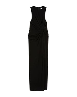 Sportmax Round Neck Maxi Dress - Black