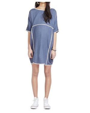HATCH Rio Maternity Mini Dress - Blue