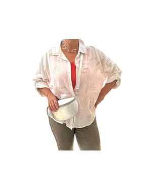 Made In Italy Whispering Canvas Shirt - Pink