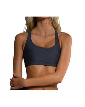 Onzie Geo Chic Low Impact Sports Bra - Blue