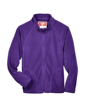 Team 365 Youth Campus Microfleece Jacket - Purple
