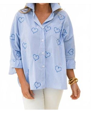 Caryn Lawn Abby Swing Top - Blue