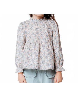 FINA EJERIQUE Viella Floral Blouse - Gray