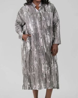 Bitte Kai Rand Sea Viscose Shirt Dress - Gray