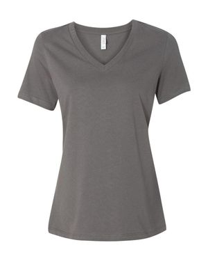 Bella Canvas Relaxed Jersey V-Neck Tee - Gray