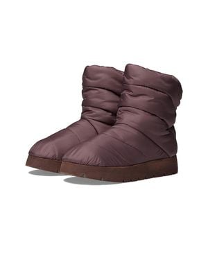 Steve Madden Pop Winter Boots Dark Mauve Round Toe Pull On Jobb509 - Brown