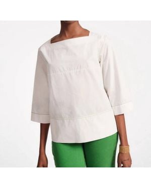 Frances Valentine Carly Boat Neck Top - Gray