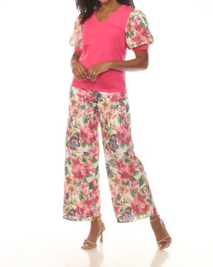 A.Z.I. Dolce Wide Leg Pants - Pink