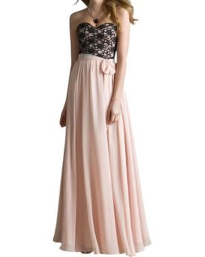 Mori Lee Lace And Chiffon Dress - Multicolor