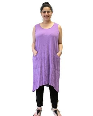 Chalet Et Ceci Candence Crinkle Top - Purple