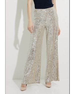 Joseph Ribkoff Sequined Pants - Metallic