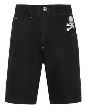 Philipp Plein Denim Formentera Shorts Basics - Black