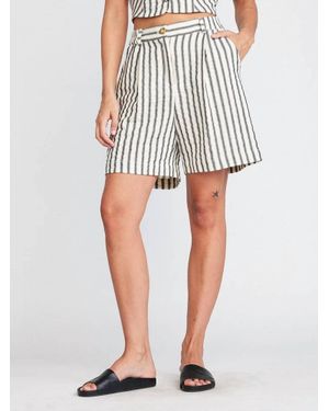 Self Contrast Naya Shorts - White