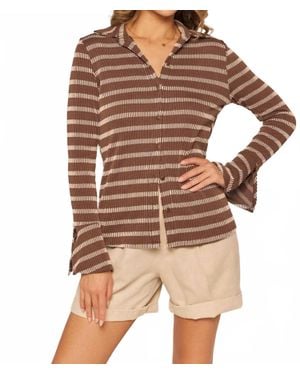 Kylie Paige Frankie Top - Brown