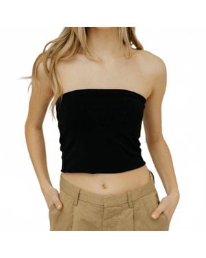 ÉTERNE Amina Tube Top - Black