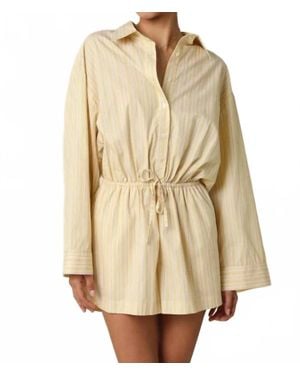 Olivaceous Solana Romper - Natural
