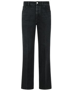 Marni Cotton Wide Leg Jeans - Black