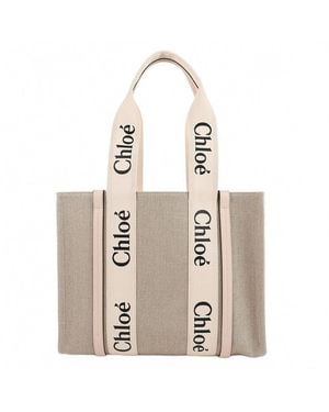 Chloé Linen Tote Bag - Natural