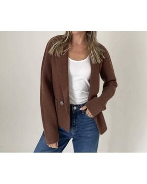 Six Fifty Heller Knit Blazer - Brown