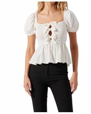 Astr Darlene Top - White