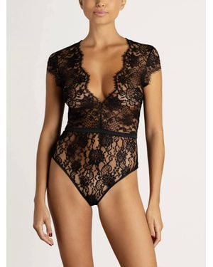 Coco De Mer Hera Bodysuit - Black