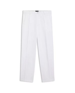 BOSS Relaxed-Fit Cropped Pants - White