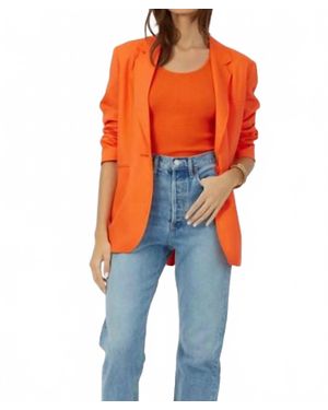 Grey/Ven Riley Single Breasted Blazer - Orange