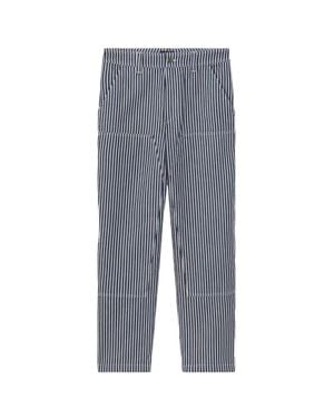 A.P.C. Carpenter Jeans With Heavyweight Striped Cotton Fabric - Gray