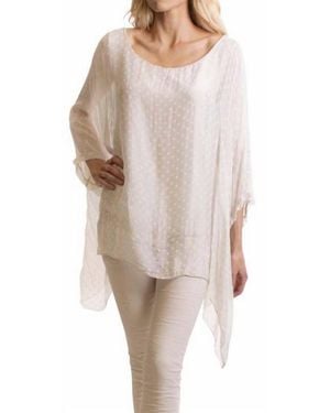 Gigi Moda Camila Kaftan Scoop Neck Top - Natural