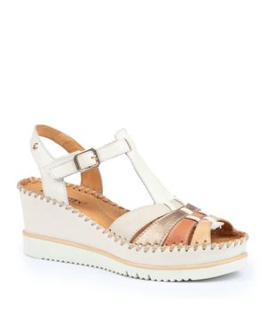 Pikolinos Aguadulce Wedge Sandal - Metallic