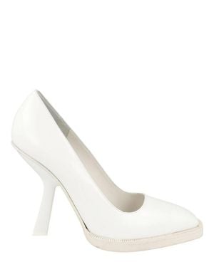 Ferragamo Anser X5 Leather Pumps - White