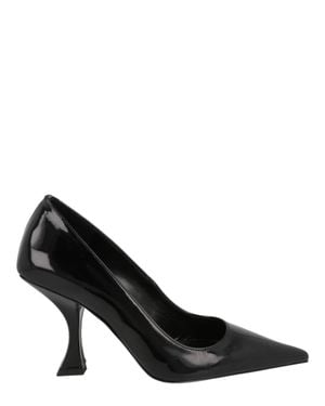 BY FAR Viva Patent Leather Pumps - Black