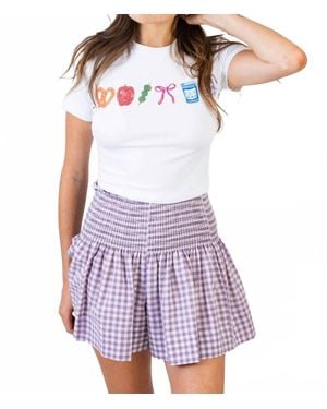 KOCH Baby Tee Ny Print - White