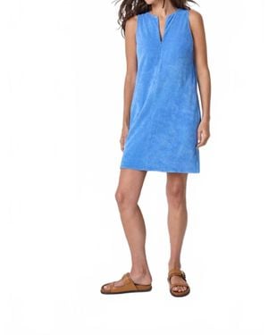Lilla P Terry Zip Dress - Blue