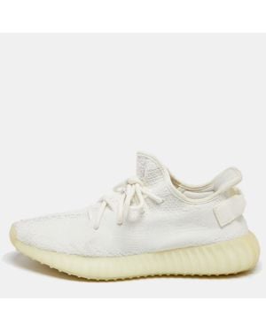 Yeezy Knit Fabric Boost 350 V2 Triple Sneakers Size 42 - White