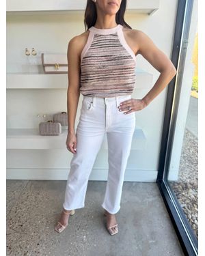 525 America Vanessa Ombre Halter Tank Top - Gray