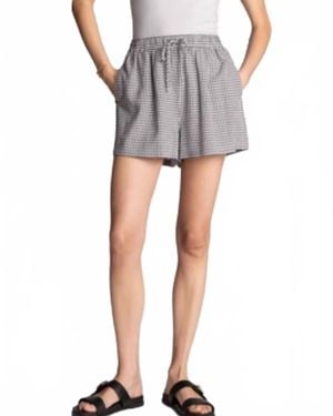 Thread & Supply Caelis Gingham Shorts - Gray