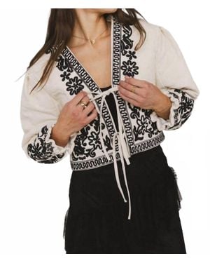 Aaron & Amber Benja Embroidered Jacket - Black