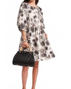 Frances Valentine Flower Dress - White