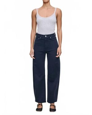 DL1961 Miro Barrel High Rise Pants - Blue