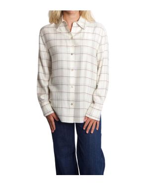 Vince Check Shirt - White