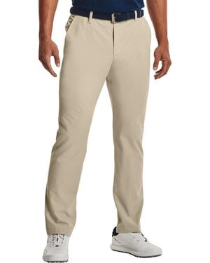 Under Armour Drive Pants Khaki Base Straight Leg Zip-Fly Kfc470 - Natural