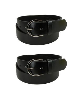 CTM Basic Bridle Belt Twin Pack - Black