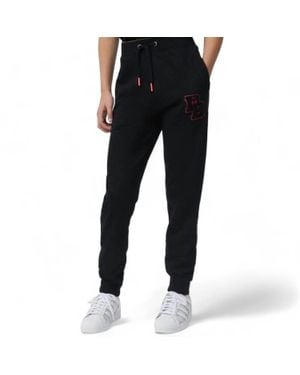 Psycho Bunny Patchin Chenille Bunny Logo Sweatpants - Black